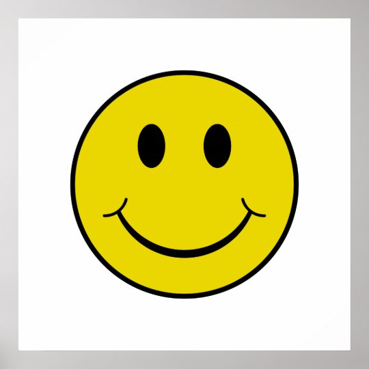 Cheeky Smiley Poster | Zazzle.co.uk