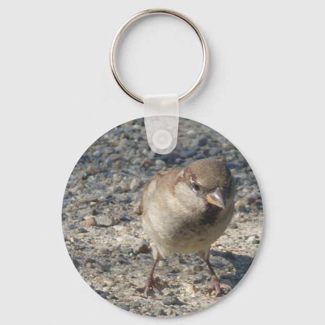 Cheeky Sparrow Keychain (Front)
