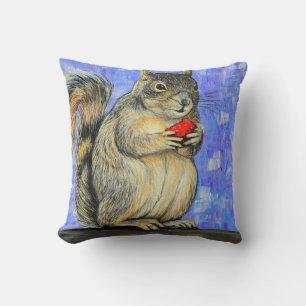 Cheeky Squirrel Painting Cushion