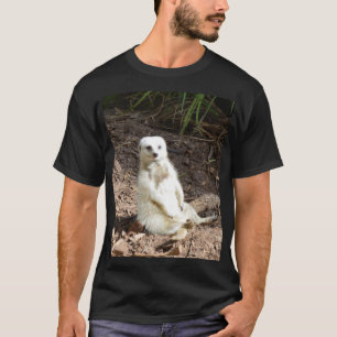 Cheeky White Meerkat, T-Shirt