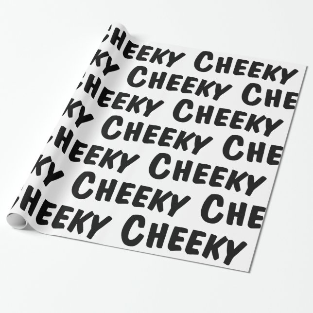 Cheeky Wrapping Paper (Unrolled)