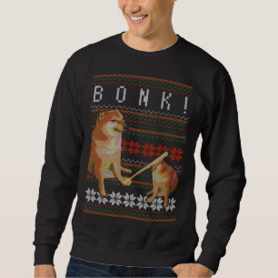 Cheems Bonk Ugly Christmas Sweater Doge Meme Desig