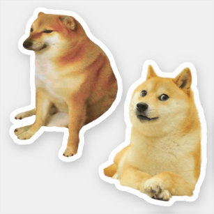 Cheems + Doge Memes Stickers Pack