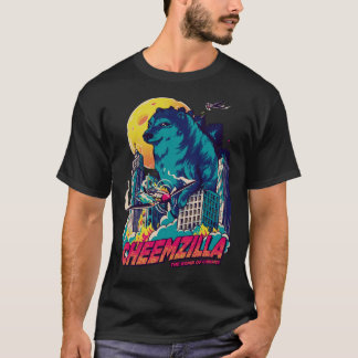 Cheemzilla - The Gomd of Cheemse  Blue  Kaiju Shib T-Shirt