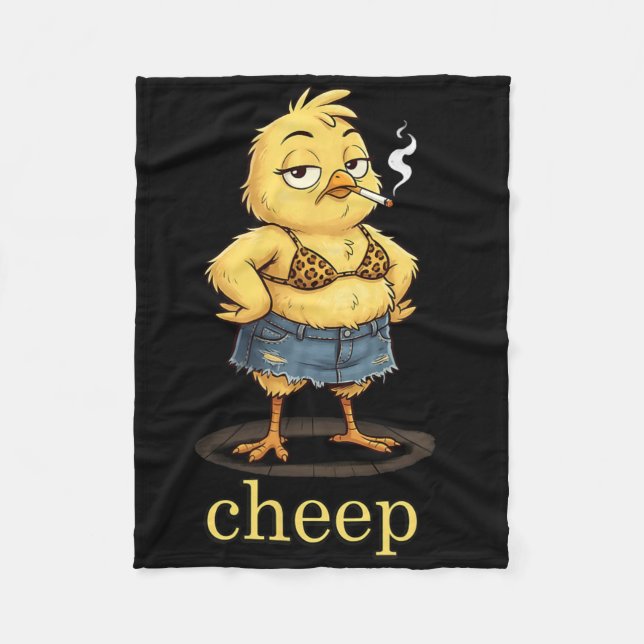Cheep Inappropriate Easter  Fleece Blanket (Front)
