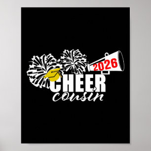 Cheer 2026 Cousin Graduation Senior Cheerleader Gi Poster