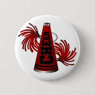 Cheer 6 Cm Round Badge