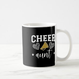 Cheer Aunt Hearts Cheerleading Aunt Of A Cheerlead Coffee Mug