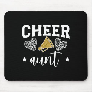 Cheer Aunt Hearts Cheerleading Aunt Of A Cheerlead Mouse Mat