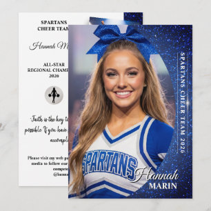 Cheer Autograph Card Glitter Cheer Photo Cards