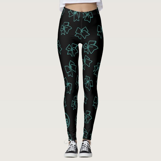 Cheer Bow Leggings by Cheer Boutique (Front)