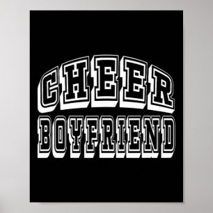 Cheer Boyfriend Proud Cheerleader Bf Poster