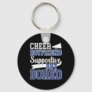 Cheer Boyfriend Supportive But Bored Cheerleader B Key Ring