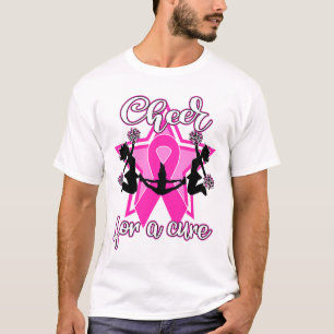 Cheer Breast Cancer Shirt Pink Ribbon Cheerleader