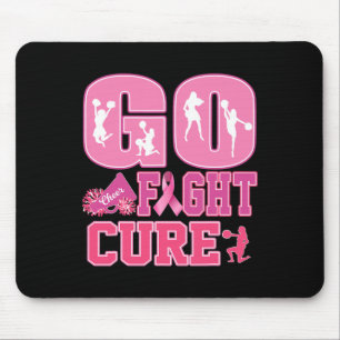 Cheer Breast Cancer Shirts Pink Ribbon Cheerleader Mouse Mat