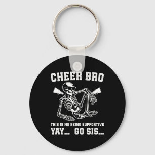 Cheer Bro Being Supportive Cheer Brother Of A Chee Key Ring