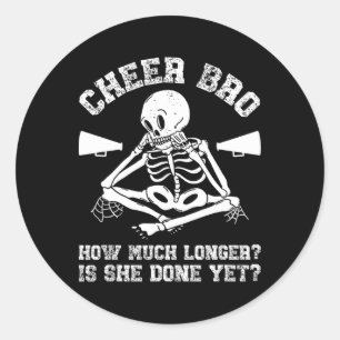 Cheer Brother Funny Cheerleader Brother Cheerleadi Classic Round Sticker