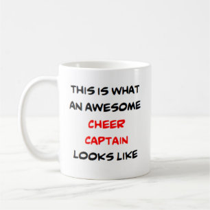 cheer captain, awesome coffee mug