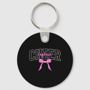 Cheer Captain Coquette Cheerleader Captain Key Ring