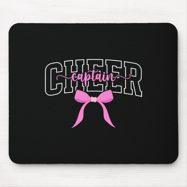 Cheer Captain Coquette Cheerleader Captain  Mouse Mat (Front)