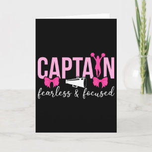 Cheer Captain Fearless And Focused Cheerleading Ca Card