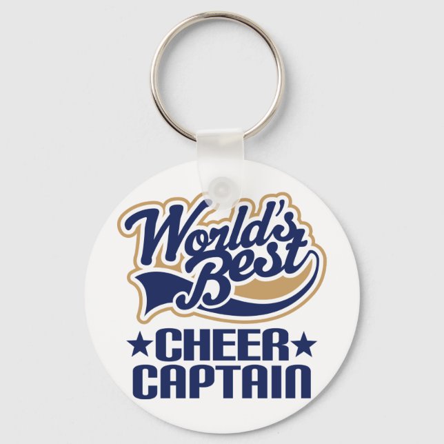 Cheer Captain Gift Key Ring (Front)