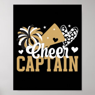 Cheer Captain Heart Cheerleader Captain Poster