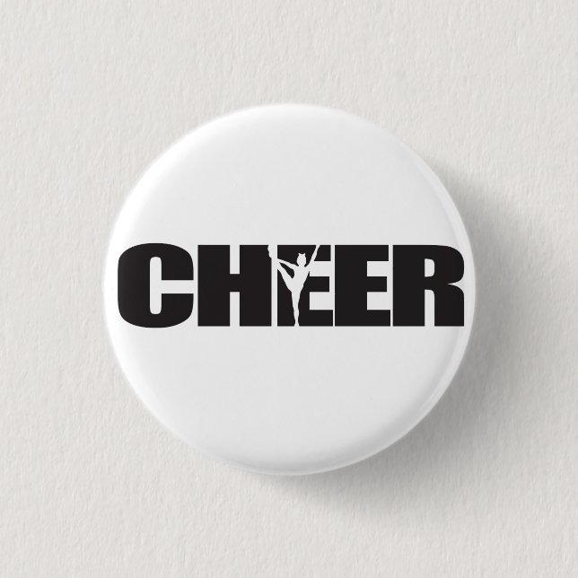 Cheer Cheer leader Cheerleading 3 Cm Round Badge (Front)
