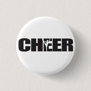 Cheer Cheer leader Cheerleading 3 Cm Round Badge