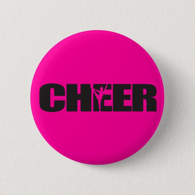 Cheer Cheer leader Cheerleading 6 Cm Round Badge (Front)