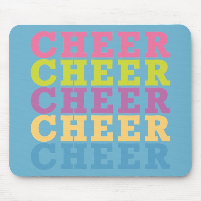 Cheer Cheer Mouse Mat (Front)