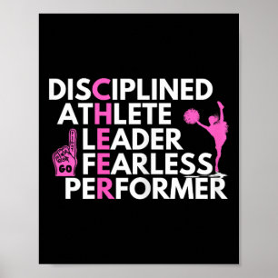 Cheer - Cheerleader Cheerleading Camp Cheer Compet Poster