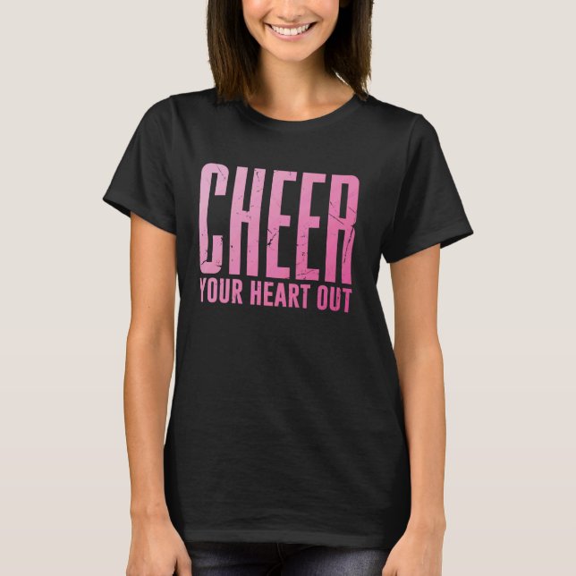 Cheer Cheerleader Girls Cheerleading 4 T-Shirt (Front)