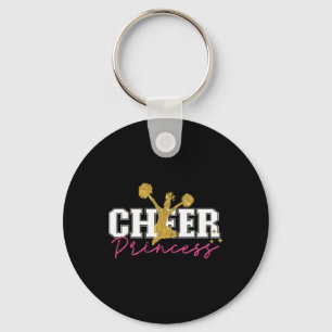 Cheer Cheerleader Girls Hs0 Black Princess Cheerle Key Ring