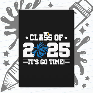 Cheer Cheerleader Graduation Class of 2025 Senior Card