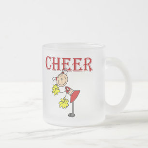 CHEER Cheerleader Tshirts and Gifts Frosted Glass Coffee Mug