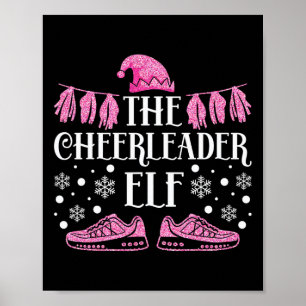 Cheer Cheerleading Christmas Elf The Cheerleader E Poster