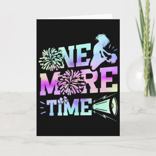 Cheer Cheerleading Coach One More Time Card