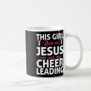Cheer Cheerleading Jesus Faith Christian This Girl Coffee Mug