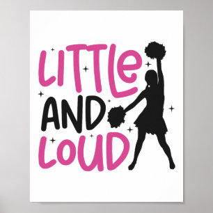 Cheer Cheerleading Little And Loud Poster