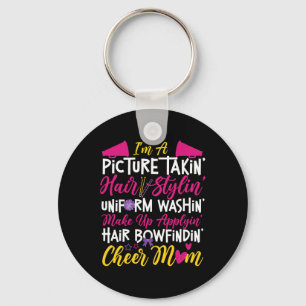 Cheer Cheerleading Mom Mother I'm A Picture Takin' Key Ring