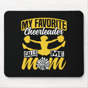 Cheer Cheerleading Mom Mother My Favorite Cheerlea Mouse Mat