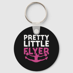 Cheer Cheerleading Pretty Little Flyer _2  Key Ring