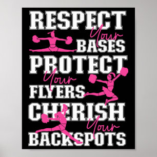 Cheer Cheerleading Respect Your Ses Protect Your F Poster