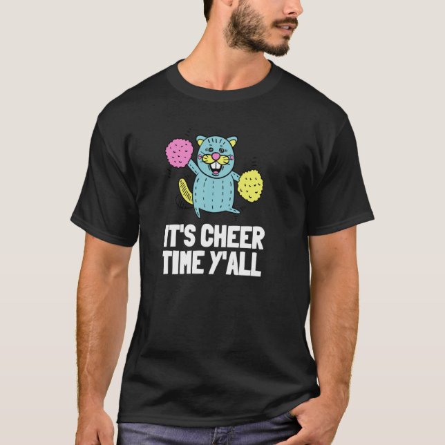 Cheer Cheerleading Team And Cheerleader  Cheer Ham T-Shirt (Front)