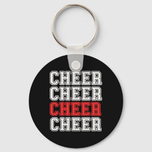 Cheer Cheerleading Team For Cheerleader Squad Girl Key Ring