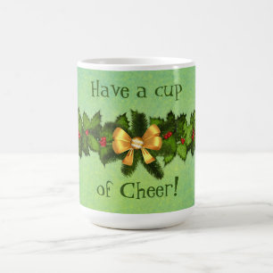 Cheer Christmas Holiday Retro Mug Cup