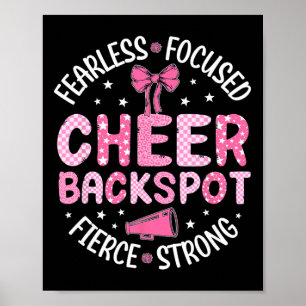 Cheer Ckspot Fearless Focused Fierce Cheerleading Poster