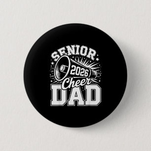 Cheer Class Senior 2026 Proud 2026 Dad Cheerleader 6 Cm Round Badge