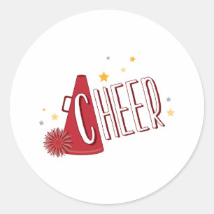 Cheer Classic Round Sticker